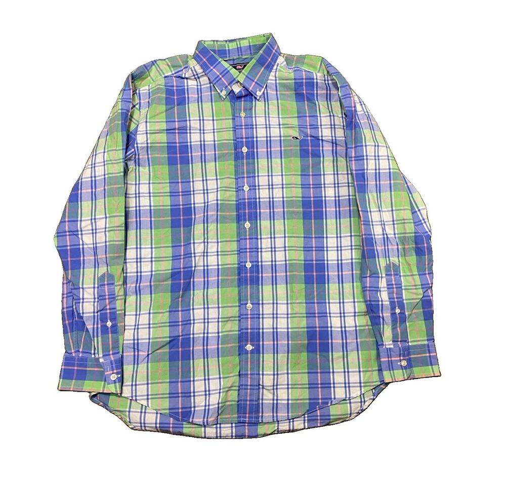 Vineyard Vines | Men’s Large Button-Down “Whale Shirt”